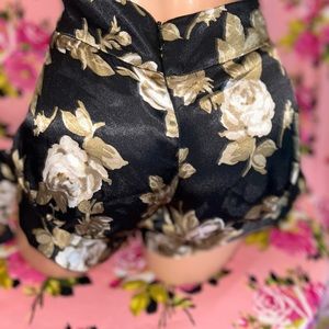 Betsey Johnson shorts pinup peep cover up  swimsuit bikini cabaret burlesque bad